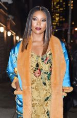 GABRIELLE UNION Leaves Late Show with Stephen Colbert in New York 01/11/2017