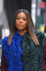 GABRIELLE UNION Out and About in New York 01/10/2017