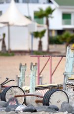 GEMMA ATKINSON Working Out at a Beach in Cape Verde 01/09/2017