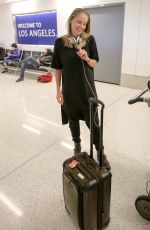 GENEVIEVE MORTON at LAX Airport in Los Angeles 12/27/2016
