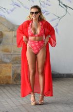 GEORGIA KOUSOULOU in Bikini Filming Towie Special in Tenerife 01/30/2017