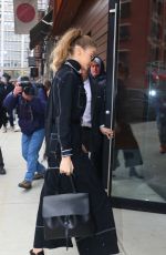 GIGI HADID Arrives at Her Apartment in New York 01/14/2017