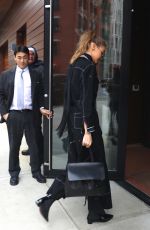 GIGI HADID Arrives at Her Apartment in New York 01/14/2017