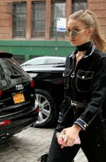 GIGI HADID Arrives at Her Apartment in New York 01/14/2017