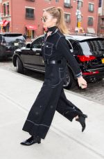 GIGI HADID Arrives at Her Apartment in New York 01/14/2017