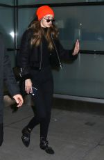 GIGI HADID at JFK Airport in New York 01/13/2017