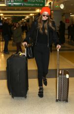 GIGI HADID at JFK Airport in New York 01/13/2017
