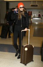GIGI HADID at JFK Airport in New York 01/13/2017