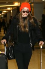 GIGI HADID at JFK Airport in New York 01/13/2017