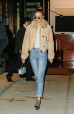 GIGI HADID Heading to the Set of 