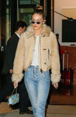 GIGI HADID Heading to the Set of 