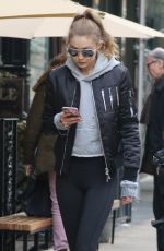 GIGI HADID Leaves Her Apartment in New York 01/16/2017