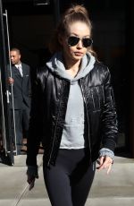 GIGI HADID Leaves Her Apartment in New York 01/16/2017