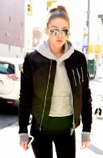 GIGI HADID Leaves Her Apartment in New York 01/16/2017