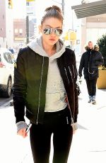 GIGI HADID Leaves Her Apartment in New York 01/16/2017