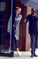 GIGI HADID Leaves Her Apartment in New York 01/24/2017