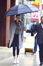 GIGI HADID Leaves Her Apartment in New York 01/24/2017