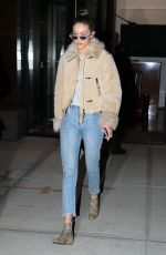 GIGI HADID Night Out in New York 01/19/2017