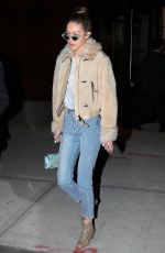 GIGI HADID Night Out in New York 01/19/2017