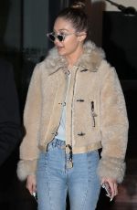 GIGI HADID Night Out in New York 01/19/2017