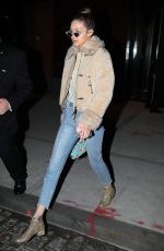 GIGI HADID Night Out in New York 01/19/2017