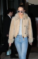 GIGI HADID Night Out in New York 01/19/2017