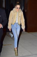 GIGI HADID Night Out in New York 01/19/2017