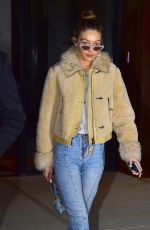 GIGI HADID Night Out in New York 01/19/2017