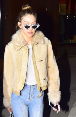 GIGI HADID Night Out in New York 01/19/2017