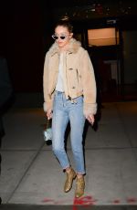 GIGI HADID Night Out in New York 01/19/2017