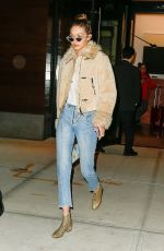 GIGI HADID Night Out in New York 01/19/2017
