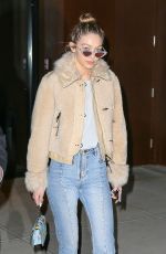 GIGI HADID Night Out in New York 01/19/2017