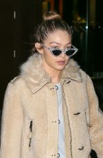 GIGI HADID Night Out in New York 01/19/2017