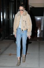 GIGI HADID Night Out in New York 01/19/2017