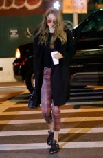 GIGI HADID Night Out in New York 01/21/2017