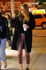 GIGI HADID Night Out in New York 01/21/2017