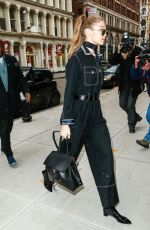 GIGI HADID Out and About in New York 01/14/2017