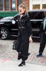 GIGI HADID Out and About in New York 01/14/2017