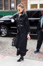 GIGI HADID Out and About in New York 01/14/2017