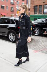 GIGI HADID Out and About in New York 01/14/2017