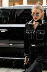 GIGI HADID Out and About in New York 01/14/2017