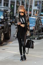 GIGI HADID Out and About in New York 01/15/2017