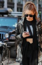 GIGI HADID Out and About in New York 01/15/2017