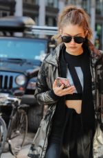 GIGI HADID Out and About in New York 01/15/2017