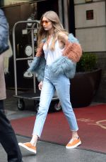 GIGI HADID Out in New York 01/18/2017