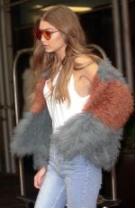 GIGI HADID Out in New York 01/18/2017