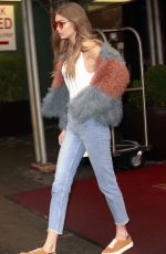 GIGI HADID Out in New York 01/18/2017