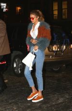 GIGI HADID Out in New York 01/18/2017