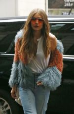 GIGI HADID Out in New York 01/18/2017