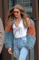 GIGI HADID Out in New York 01/18/2017